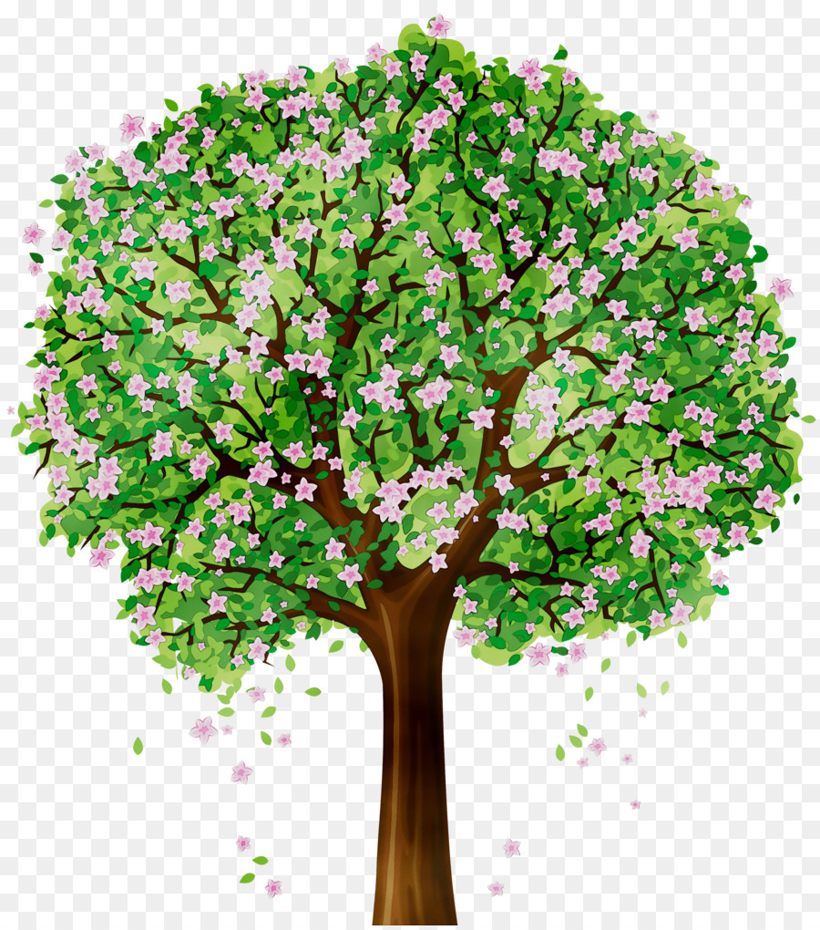 Pohon Bunga Kartun Gambar Png