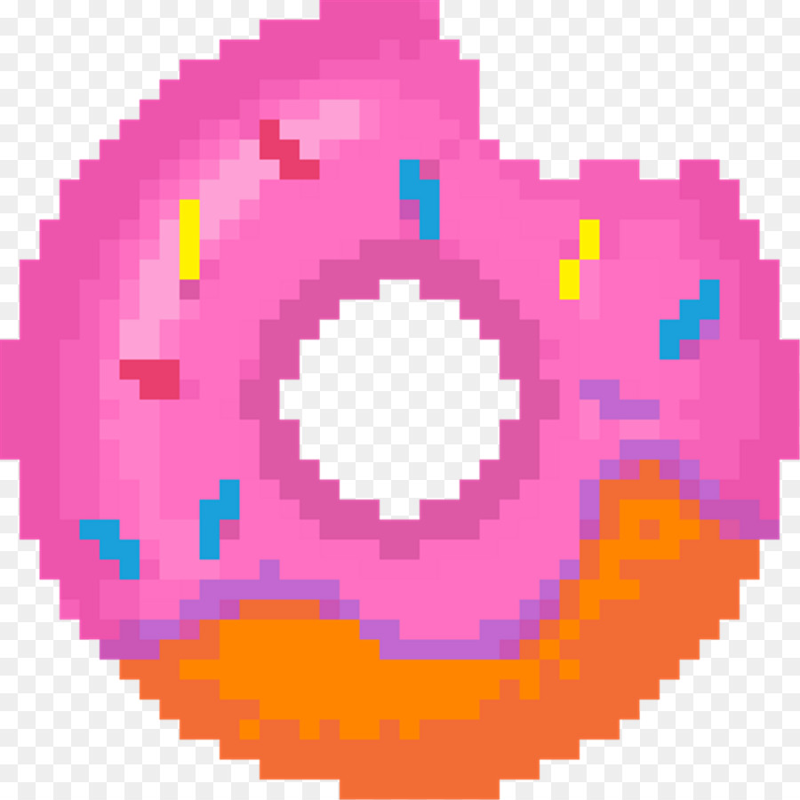 Пончик пиксель арт