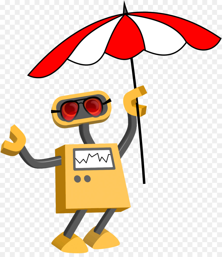 Robot Dengan Payung，Mesin PNG