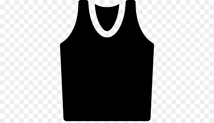 Tank Top Hitam，Pakaian PNG