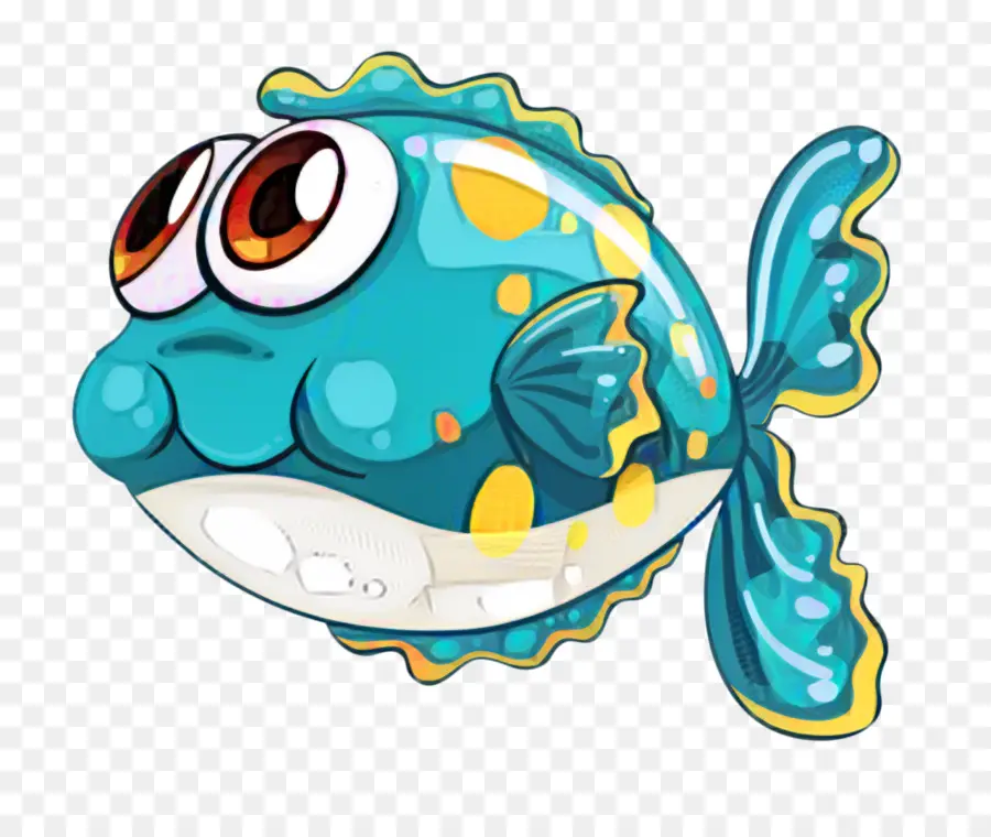 Ikan，Biru PNG