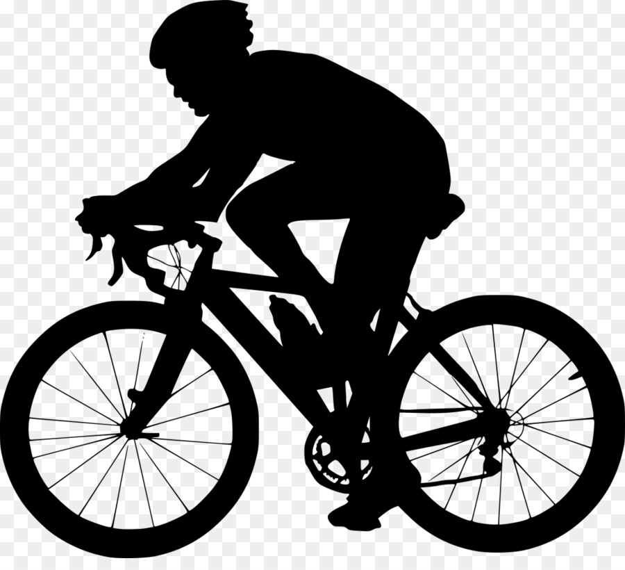 Sepeda Siluet Bersepeda gambar png