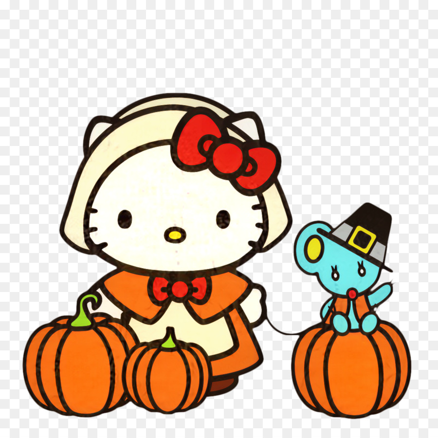 Hello Kitty Dengan Labu，Labu PNG