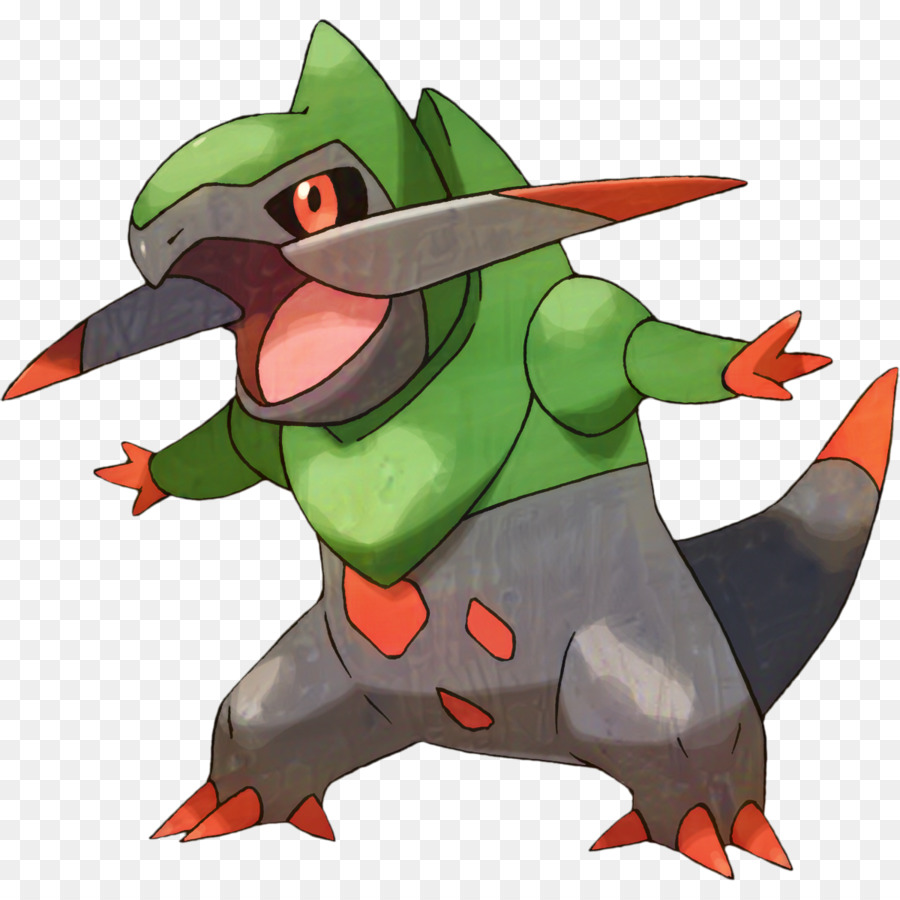 Haxorus，Hijau PNG