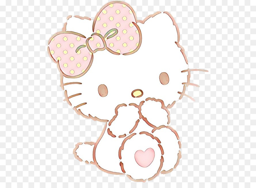 Hello Kitty Yang Marah，Busur Tengkorak PNG