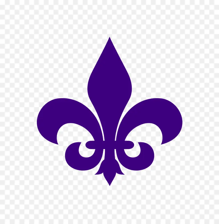 Fleur De Lis，Ungu PNG