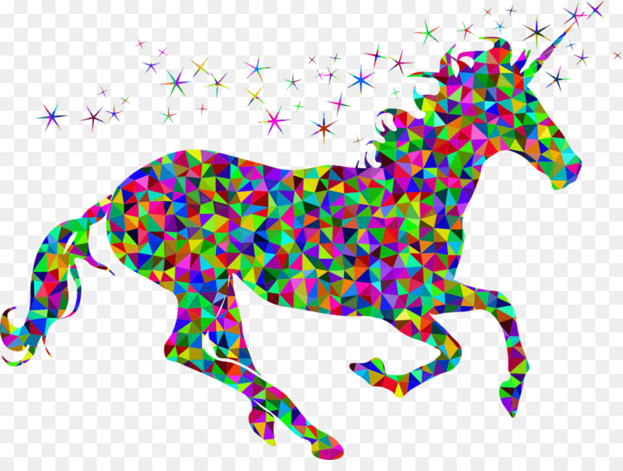 Siluet Unicorn，Mitos PNG