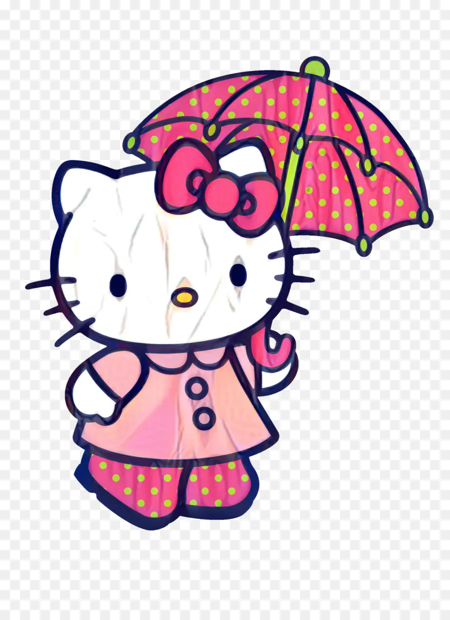 Hello Kitty Dengan Payung，Halo Kitty PNG