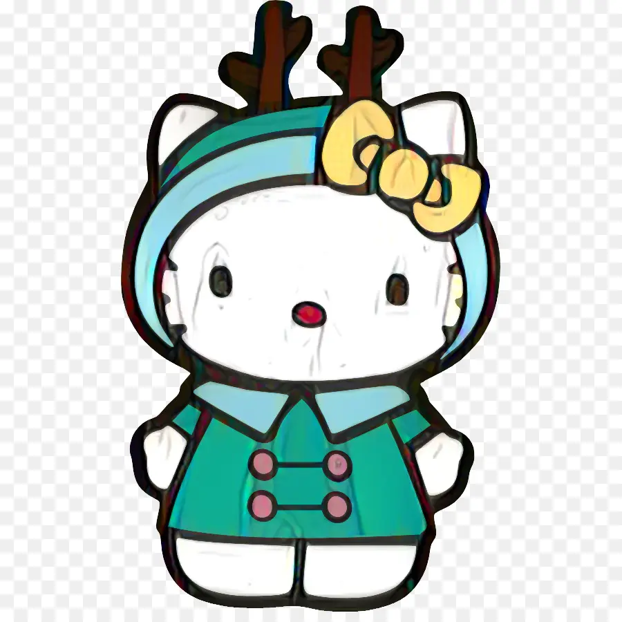 Hello Kitty Dalam Pakaian Musim Dingin，Kucing PNG