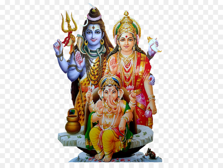 Ganesa Parwati Siwa gambar  png