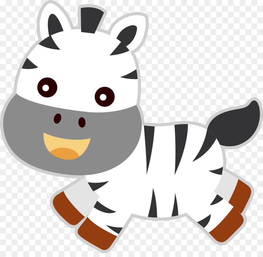 Kartun Zebra，Bergaris PNG