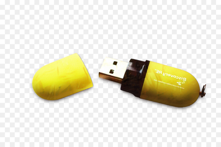 Usb Flash Drive，Kuning PNG