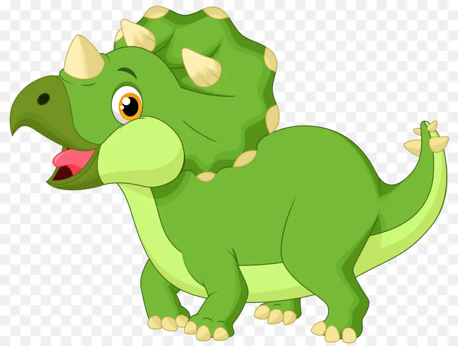 Dinosaurus Hijau，Kartun PNG