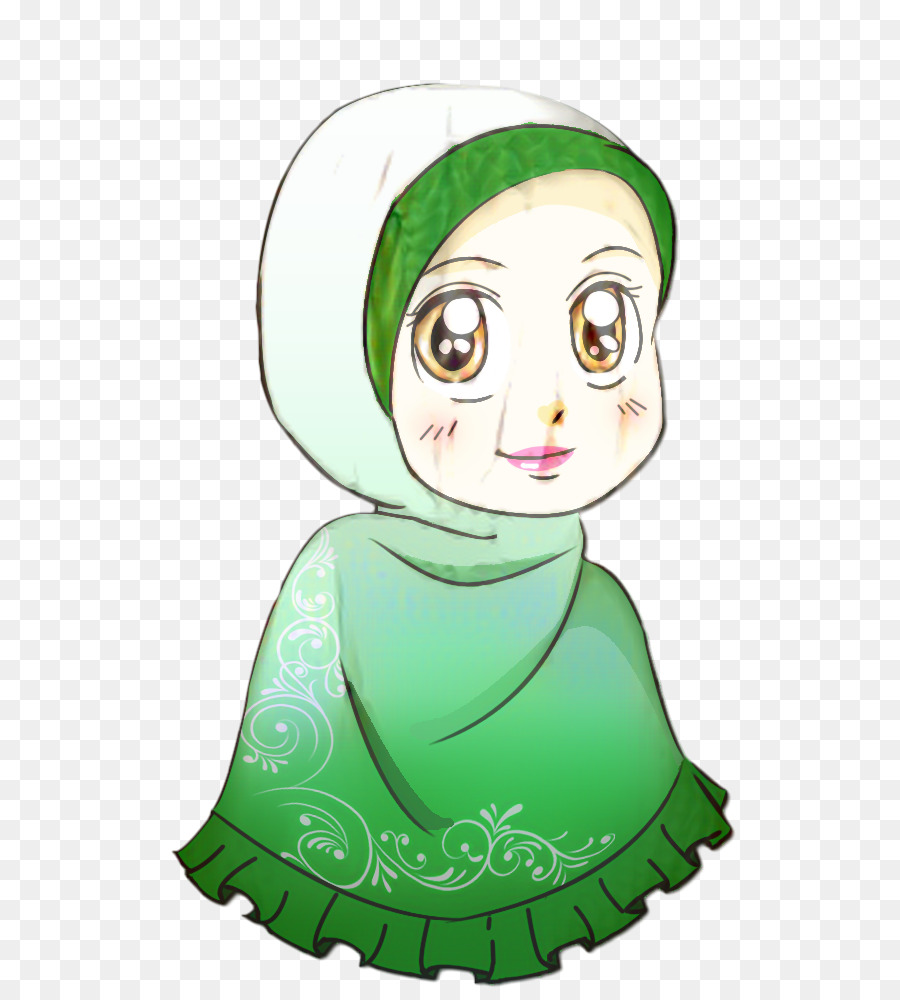 Gadis Berhijab，Kartun PNG