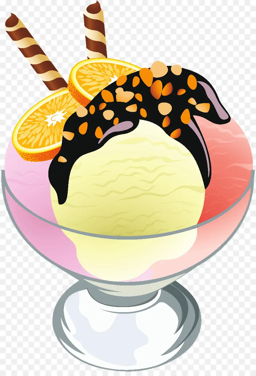 Es Krim Sundae，Vanila PNG