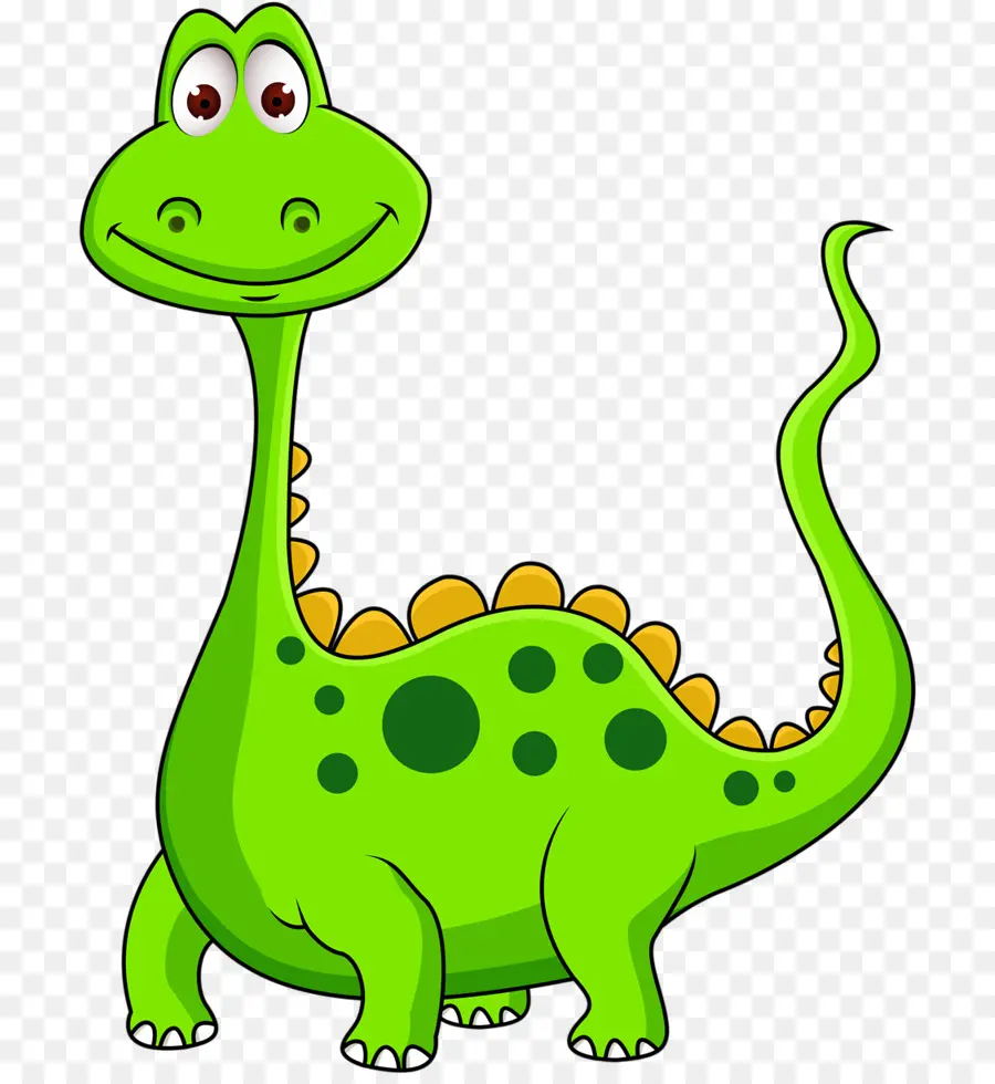 Dinosaurus Hijau，Kartun PNG