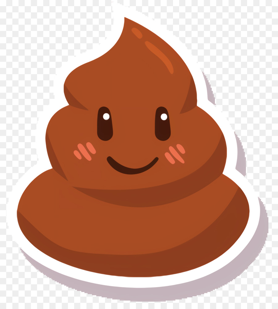 Emoji Kotoran，Tersenyum PNG