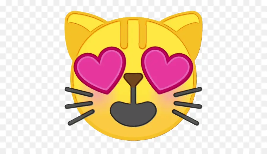 Emoji Kucing，Cinta PNG