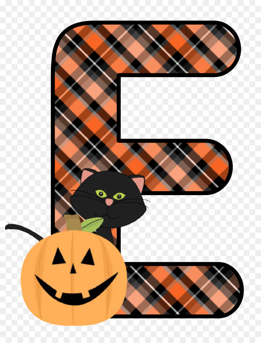 Huruf E，Hallowen PNG