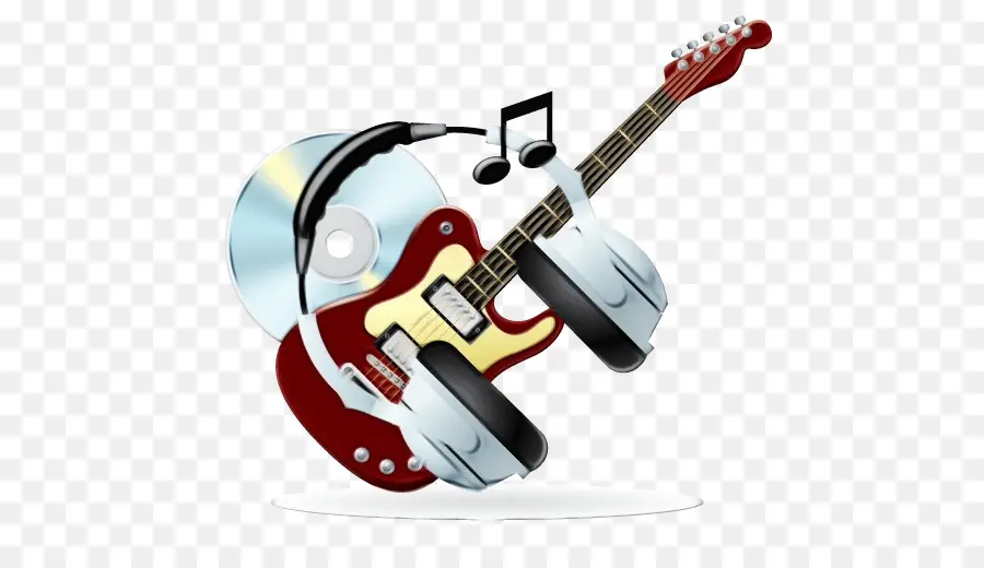 Gitar Merah，Headphone PNG