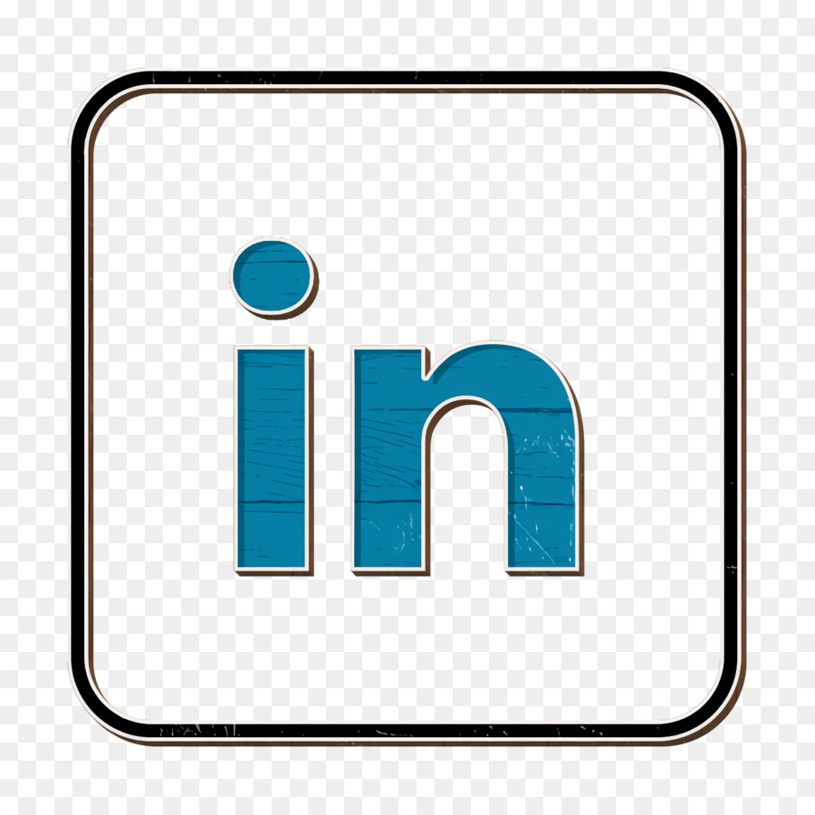 Logo Linkedin，Biru PNG