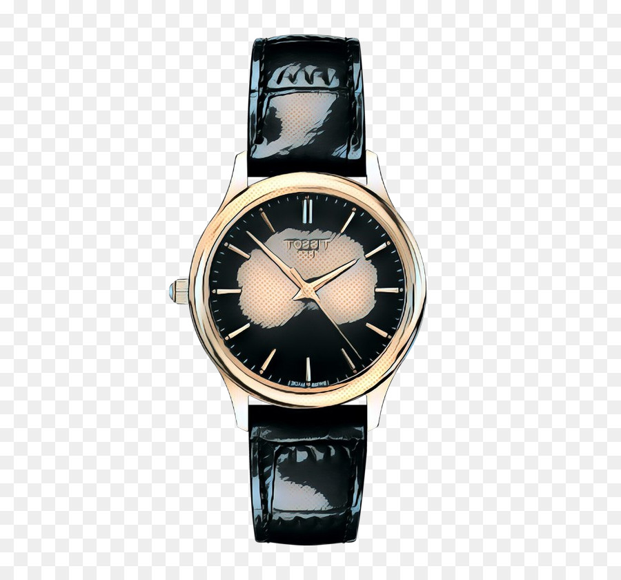 Jam Tangan Hitam Dan Emas，Arloji PNG