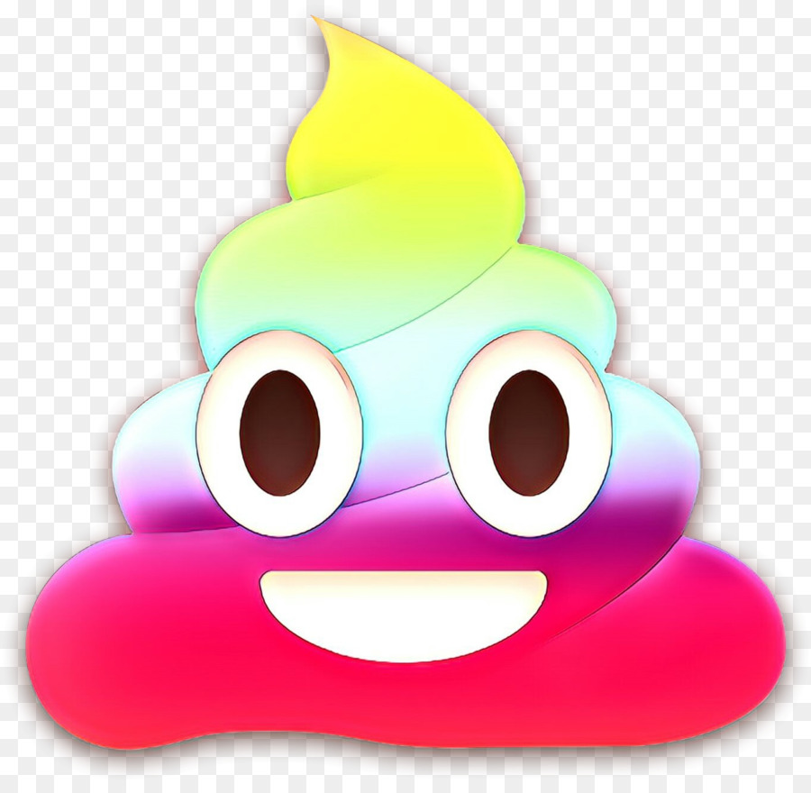 Emoji Kotoran Pelangi，Berwarna Warni PNG