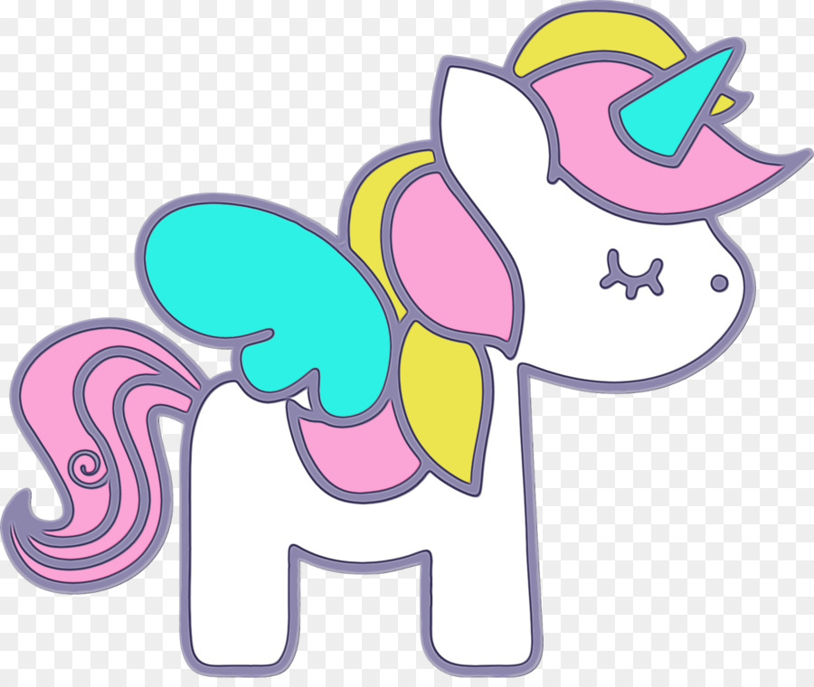 Unicorn Di Pelangi，Fantasi PNG