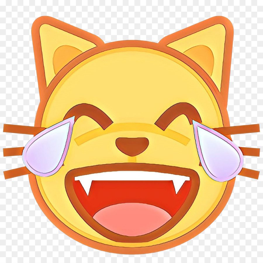 Kucing，Wajah Dengan Air Mata Sukacita Emoji PNG