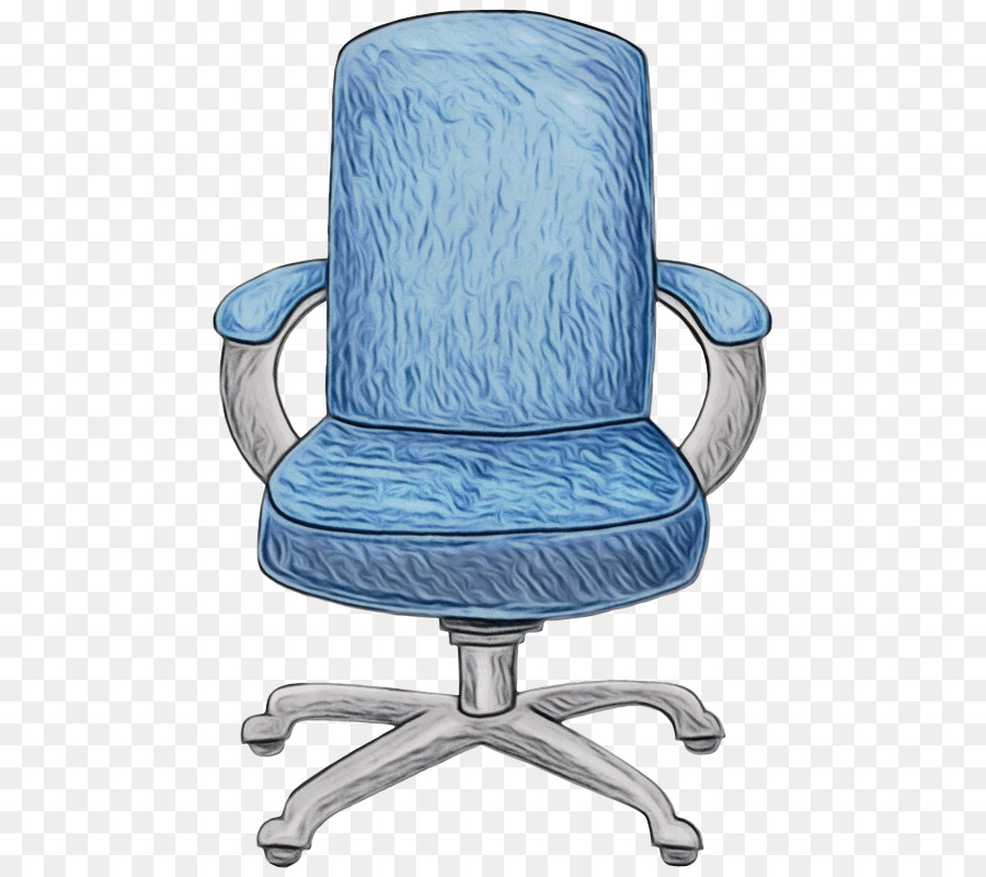 Kantor Meja Kursi，Biru Kobalt PNG