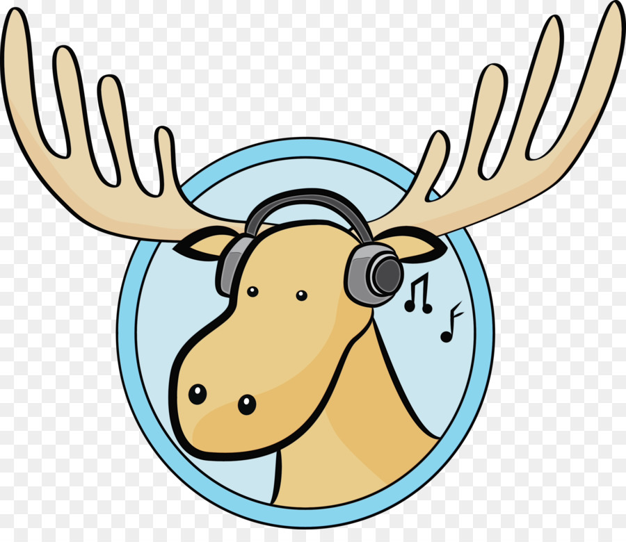 Rusa Dengan Headphone，Rusa Besar PNG