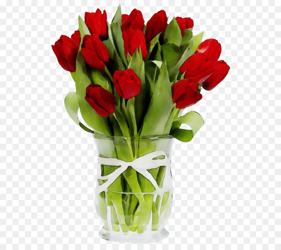 Tulip Merah，Buket PNG