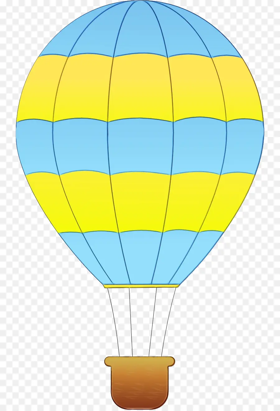 Balon Udara Panas，Kuning PNG