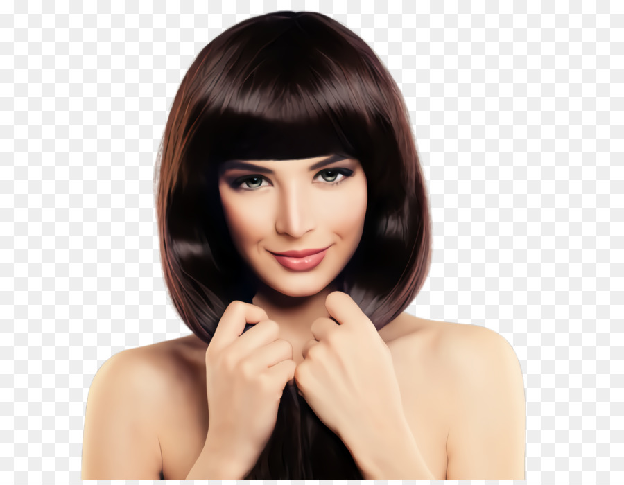 Wanita Dengan Rambut Lurus，Rambut PNG