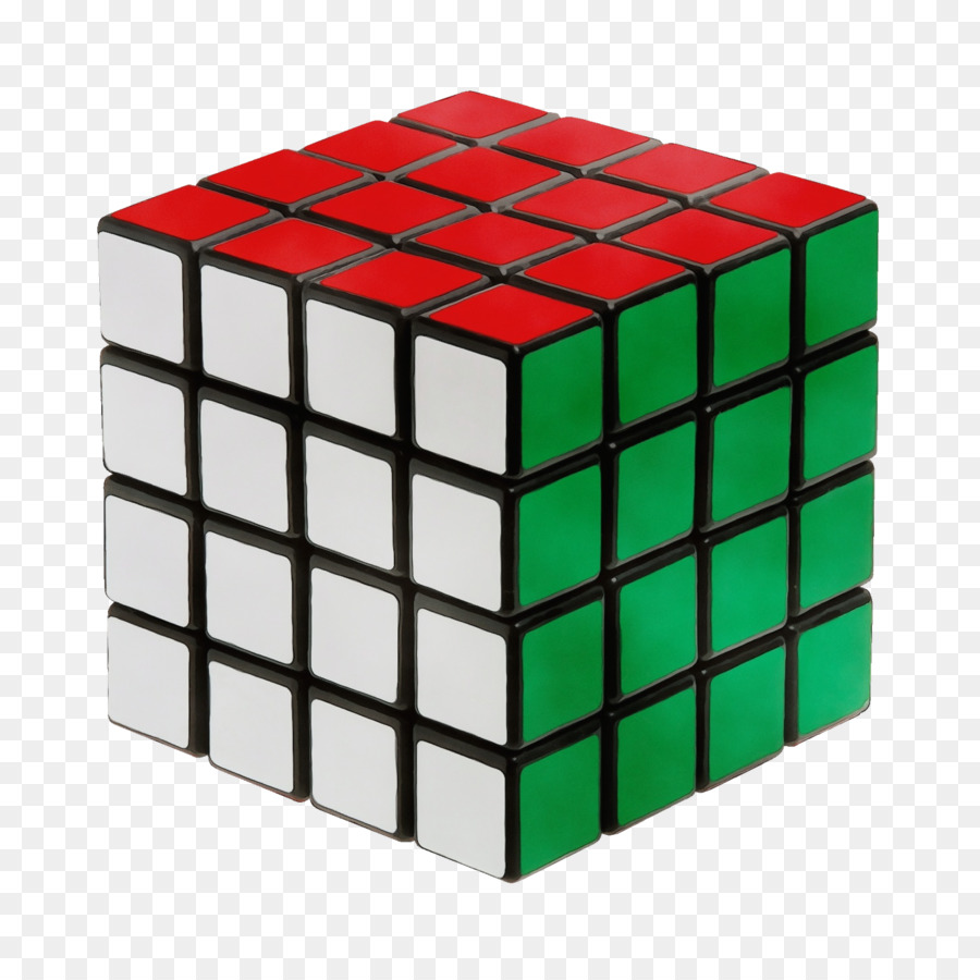 Kubus Rubik，Hijau PNG
