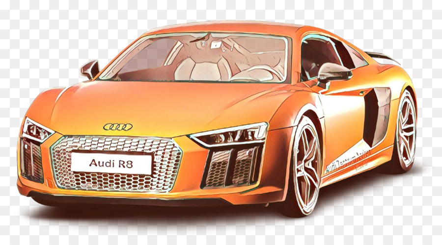 Oranye Audi R8，Mobil PNG