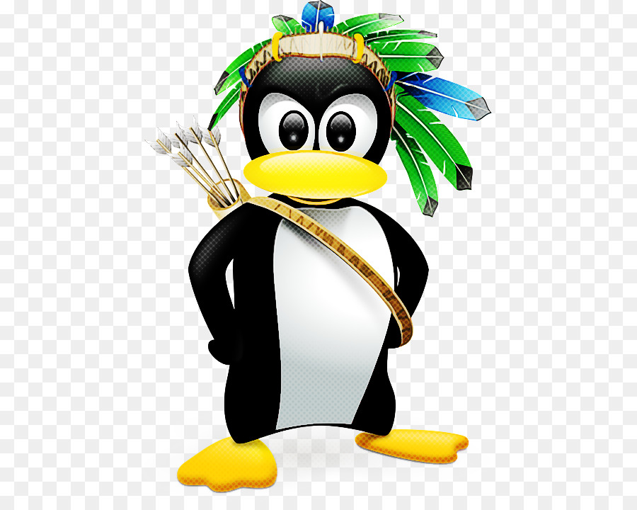 Penguin Dengan Hiasan Kepala，Hewan PNG