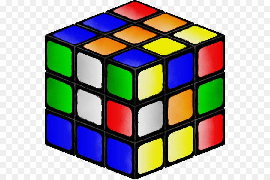 Kubus Rubik，Berwarna Warni PNG