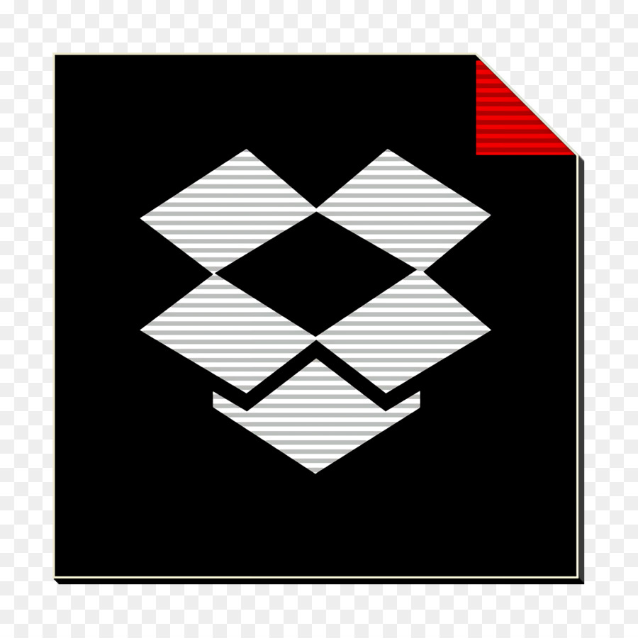 Logo Dropbox，Latar Belakang Hitam PNG