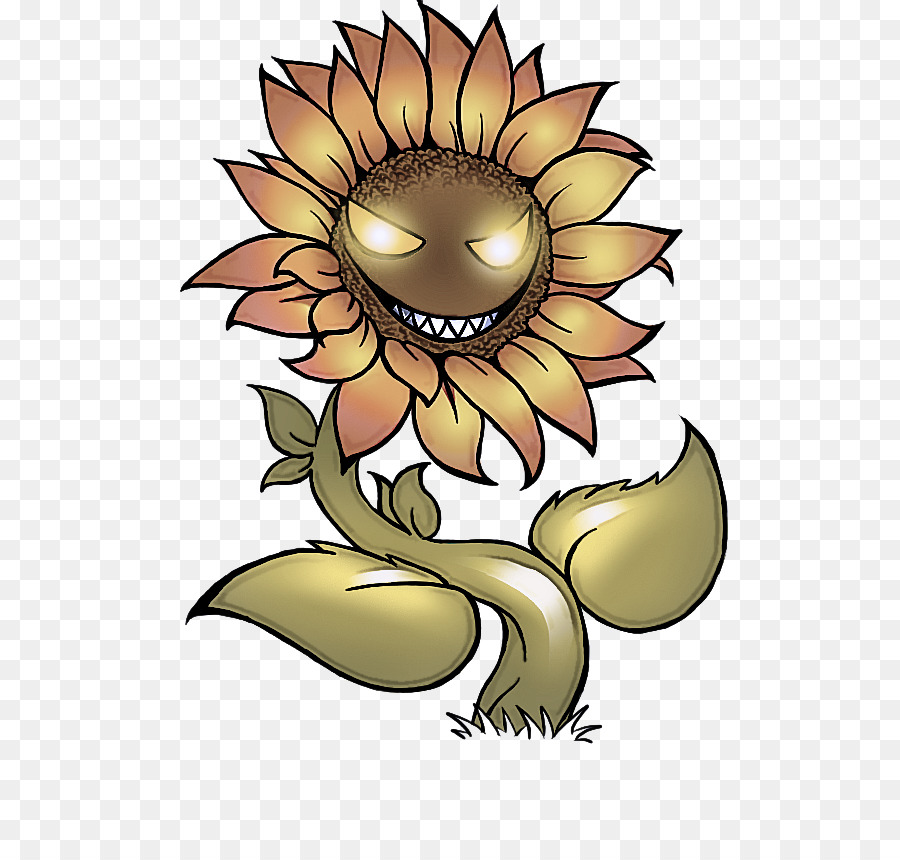Bunga Matahari，Kartun PNG