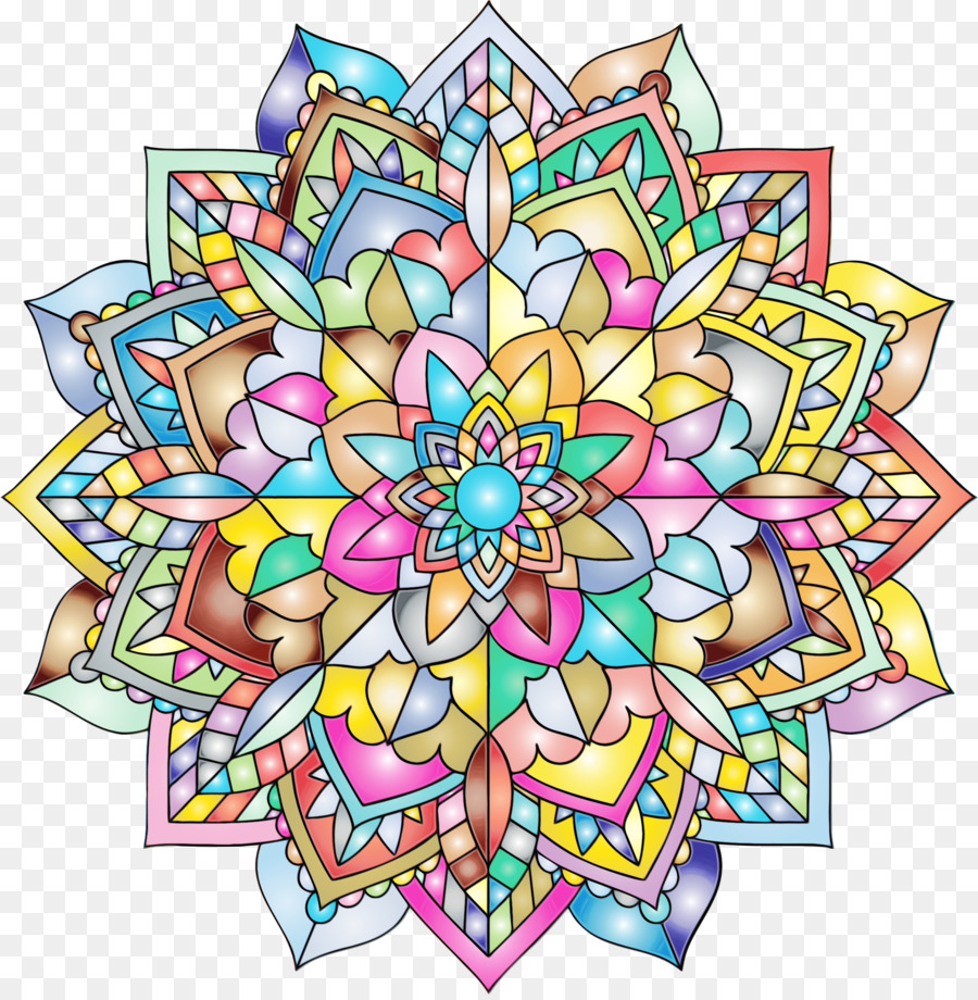 Mandala，Berwarna Warni PNG