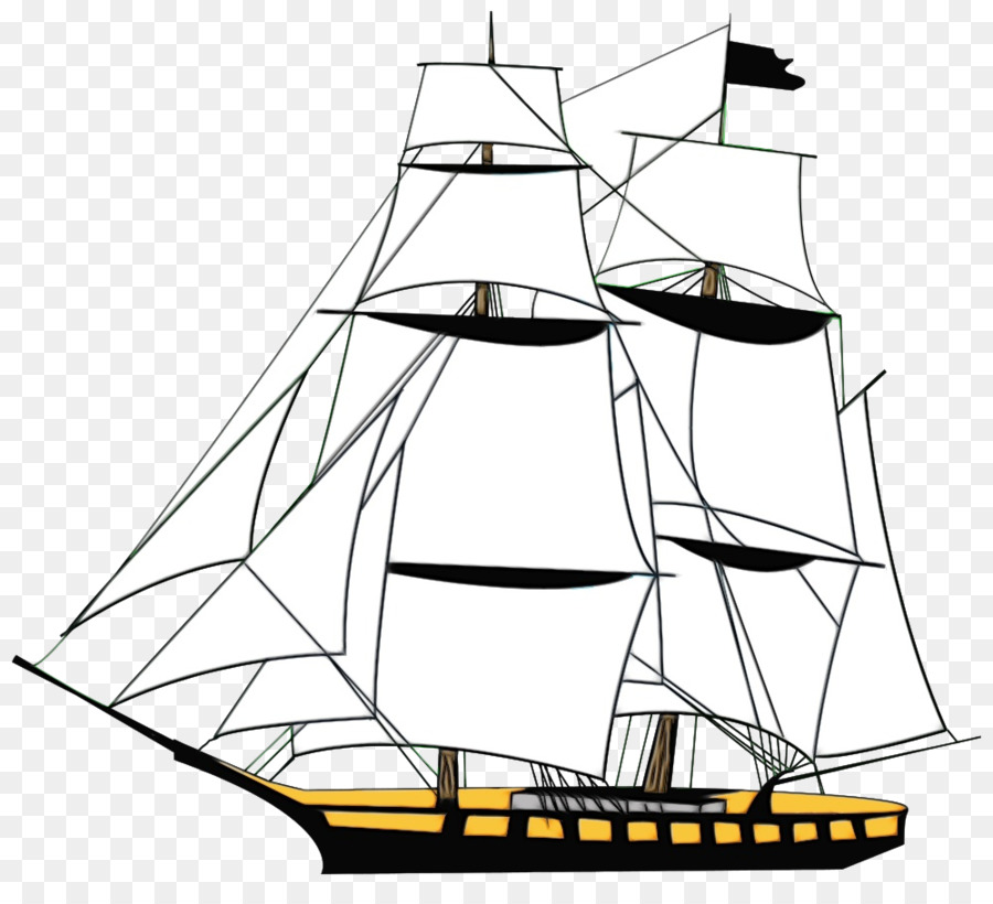 Kapal Berlayar，Kapal Layar Tiang Tinggi PNG