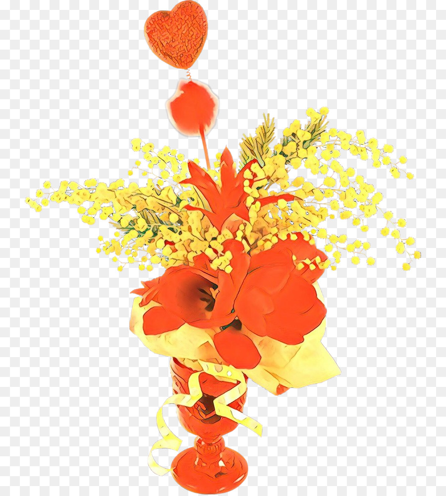 Bunga Potong，Orange PNG