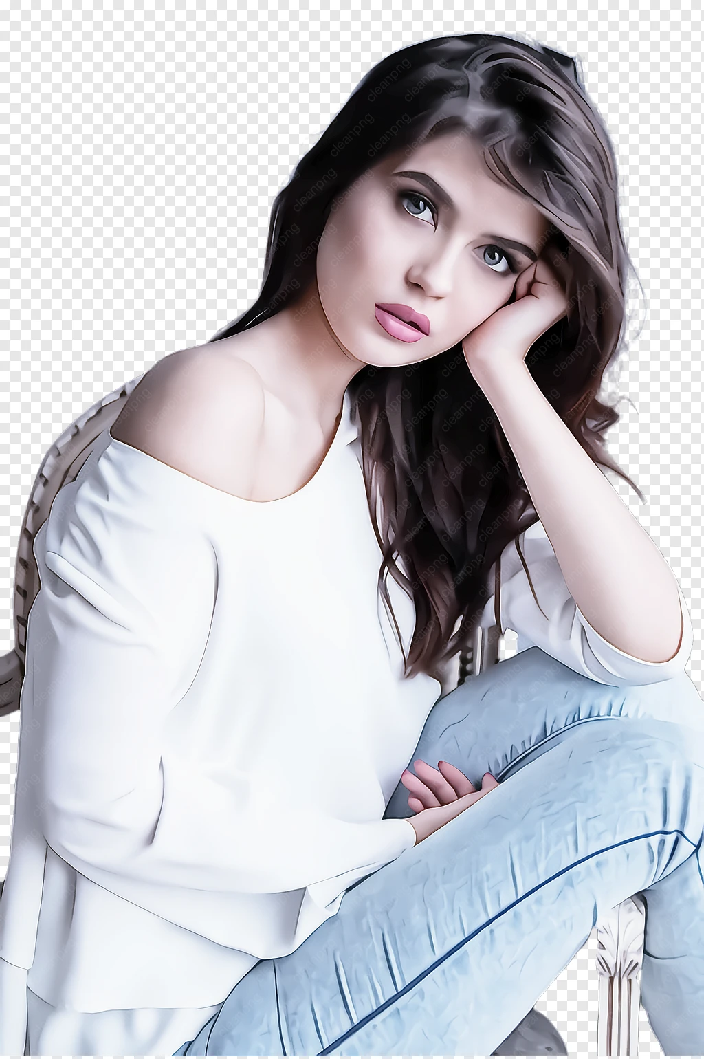 Rambut, Putih, Bahu gambar png