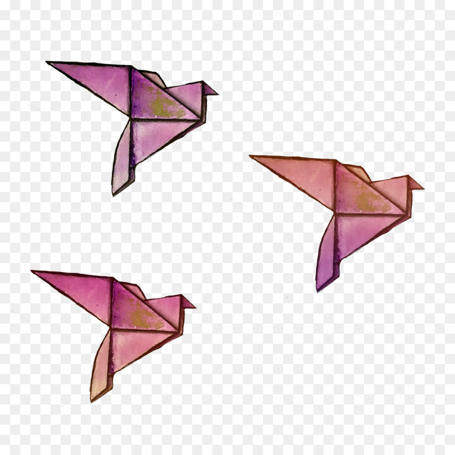 Origami，Ungu PNG