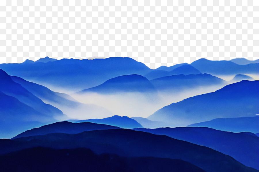 Bentang Alam Pegunungan，Biru PNG