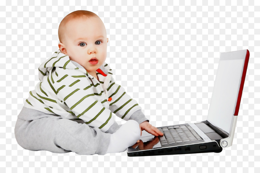 Bayi Dengan Laptop，Laptop PNG