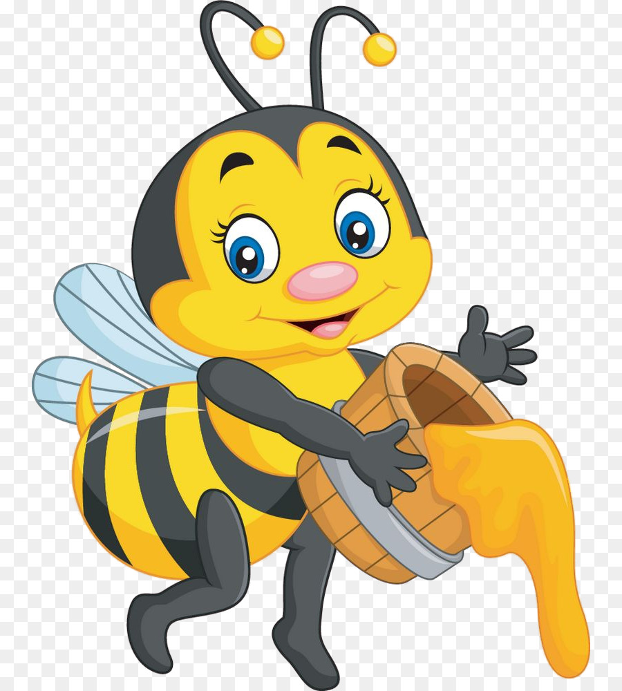  Lebah  Madu Lebah Kartun  gambar png