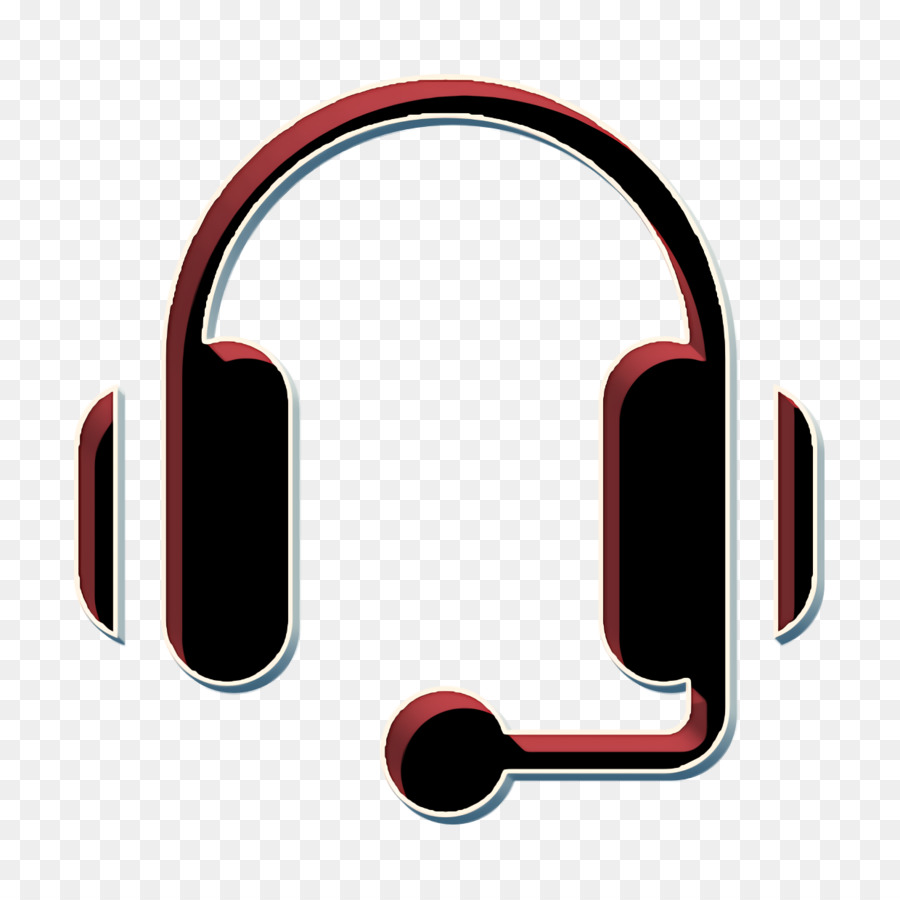 Headset Merah，Mikropon PNG