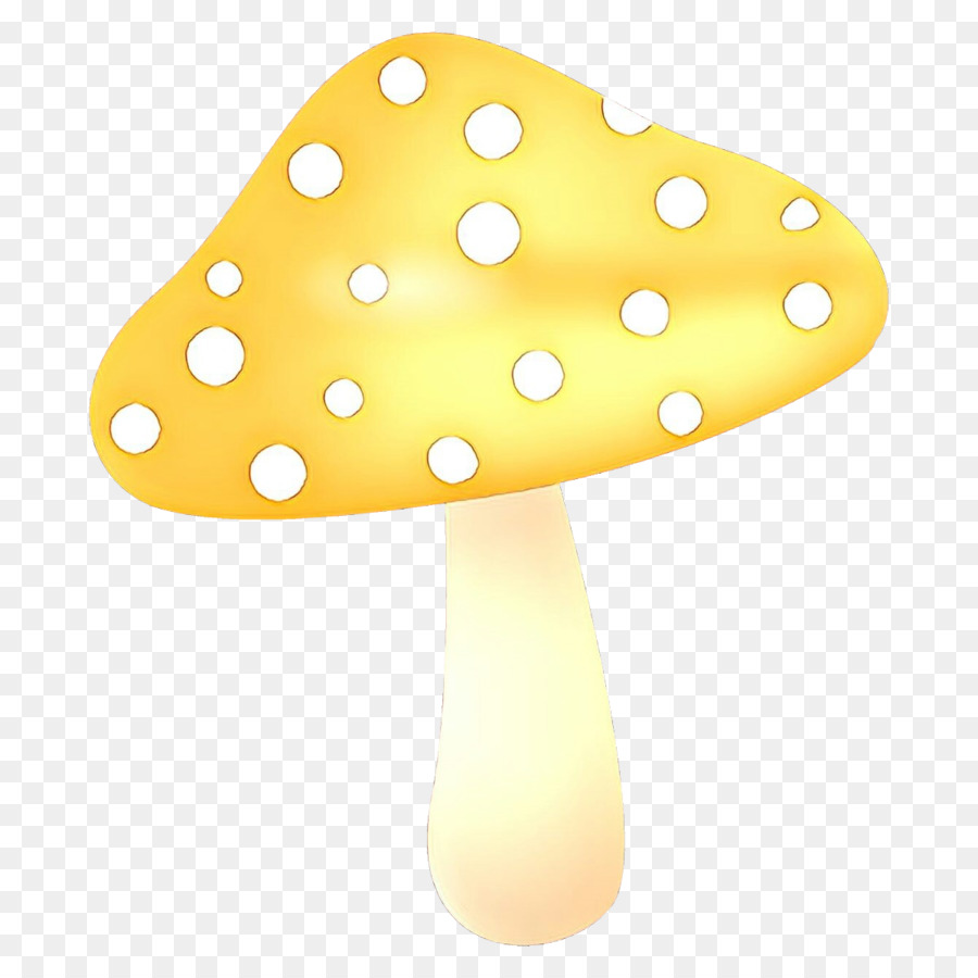 Kuning Jamur Polka Dot Gambar Png